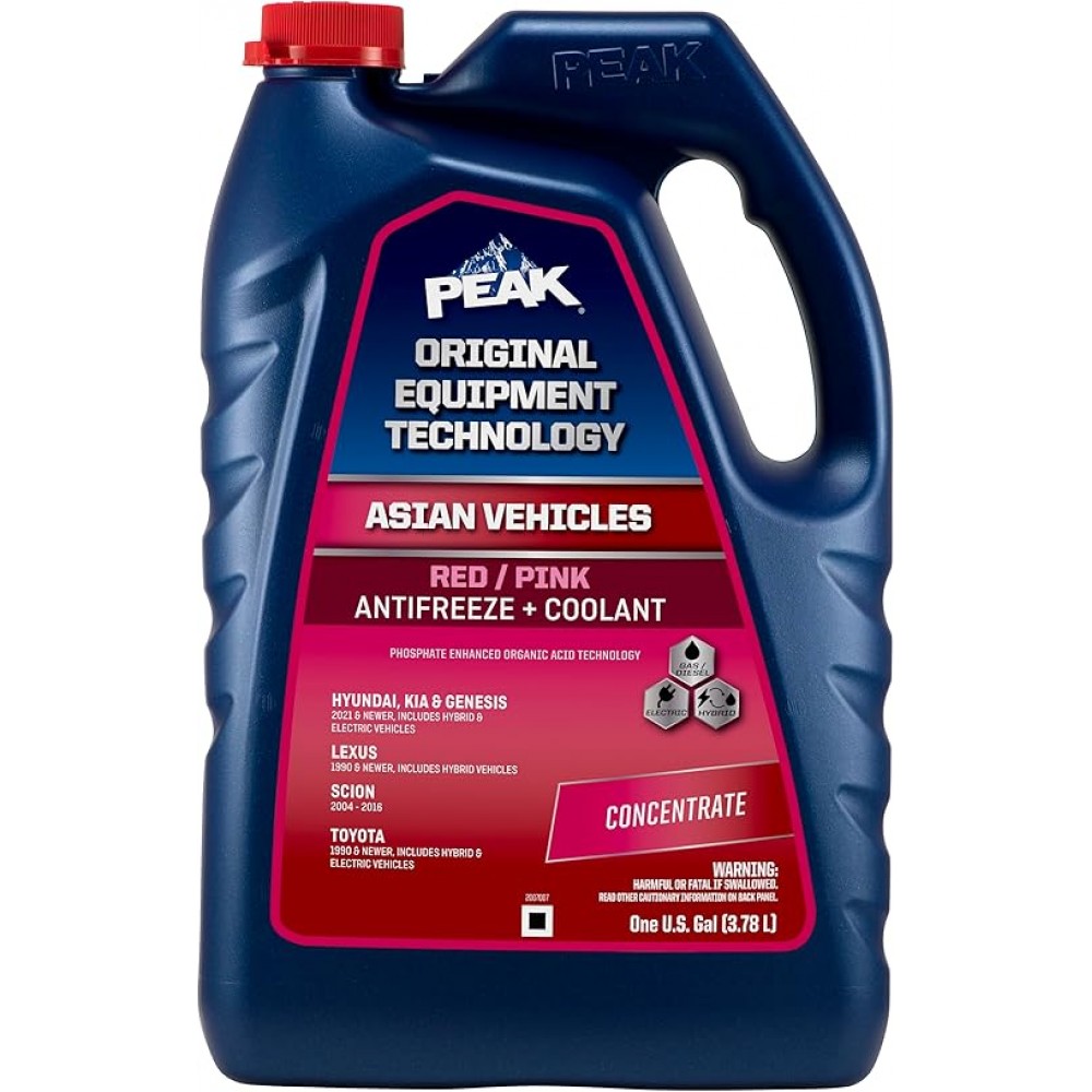 Охолоджуюча рідина PEAK OET ASIAN RED/PINK EXP FS (CONCENTRATE ) 6/1/3,785 л.